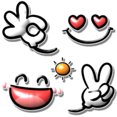 [LINEスタンプ] シンプルで毎日使える♡ぷっくりデカ文字の画像（メイン）