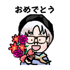 [LINEスタンプ] ベレー帽のかわいいおばさま