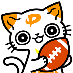 [LINEスタンプ] ふぁいにゃんず（スポーツ）