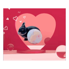 [LINEスタンプ] うさぎのおはぎ②♡