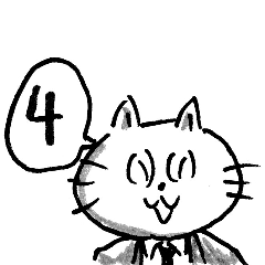 [LINEスタンプ] 手描き 猫先生 004