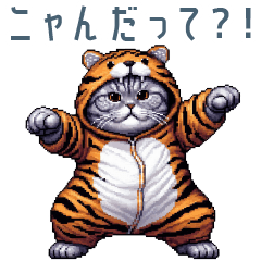 [LINEスタンプ] 毎日使えるトラ猫【日常会話・かわいい】