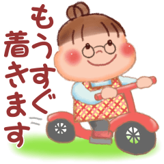 [LINEスタンプ] ぷくぷくさん「待ち合わせ」の画像（メイン）