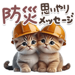 [LINEスタンプ] ねこちぃずneo★防災メッセージ