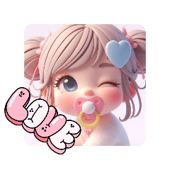 [LINEスタンプ] ちゅぱBaby♡わぁ〜