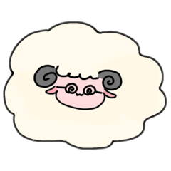 [LINEスタンプ] 喋らない羊