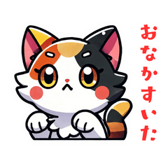 [LINEスタンプ] 可愛くて使いやすい三毛猫のスタンプ