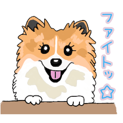 [LINEスタンプ] ポメのランちゃん