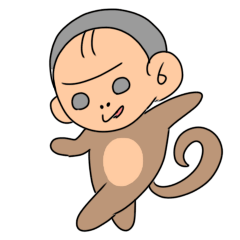 [LINEスタンプ] 今日も吠えるお猿2