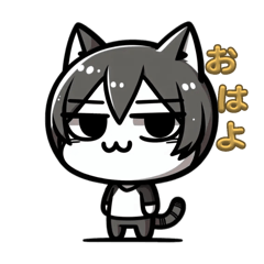 [LINEスタンプ] 猫耳男子だよ〜