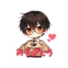 [LINEスタンプ] ゆるふわ眼鏡男子くん