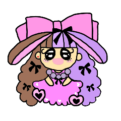 [LINEスタンプ] リボン大好きリュバンちゃん