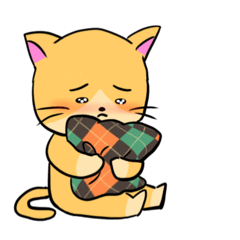 [LINEスタンプ] さびしがりやのネコ