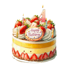 [LINEスタンプ] オリジナル誕生日ケーキを贈ろう