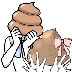 [LINEスタンプ] 双子うんこブラザーズ