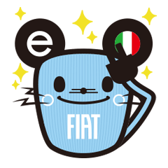 [LINEスタンプ] e-Topo FIAT- フィアット公式キャラクター