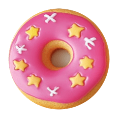 [LINEスタンプ] ⭐︎HAPPY DONUT⭐︎の画像（メイン）