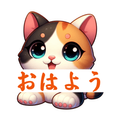 [LINEスタンプ] 三毛猫語