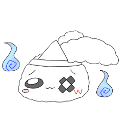 [LINEスタンプ] 【第八段】謎の生物・しろいの(体調怪我)