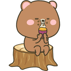 [LINEスタンプ] 動く！ぽってりくま★秋物語の画像（メイン）