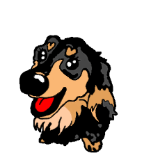 [LINEスタンプ] ダックスのリンク文字なしver.(dachshund)