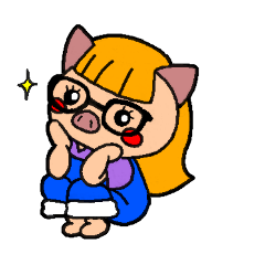 [LINEスタンプ] ブタの☆ぶーあ☆文字なしver.(Cute pig)