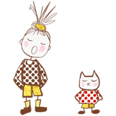 [LINEスタンプ] W. はなちゃん Part. 73 秋編