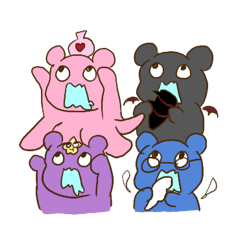 [LINEスタンプ] ばけものーずたち