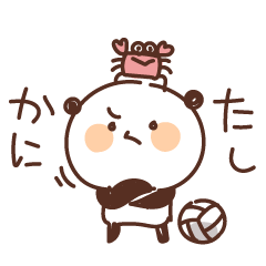 [LINEスタンプ] バレーボールを頑張るパンダ vol.8