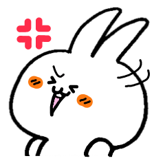 [LINEスタンプ] うさ便り18 -怒-