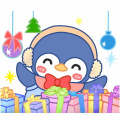 [LINEスタンプ] メリークリスマス祭り可愛い対話 (P)の画像（メイン）