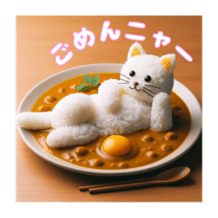 [LINEスタンプ] eat animal✨食べ物と動物達がかわいい✨