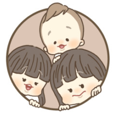 [LINEスタンプ] 姉たちと弟の毎日