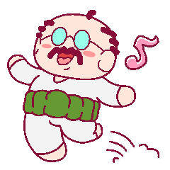 [LINEスタンプ] Go go オヤジ