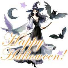 [LINEスタンプ] ハロウィンの魔女 ハロウィーン まじょ