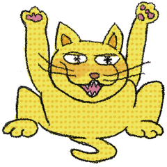 [LINEスタンプ] 招福猫(愉快）