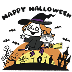 [LINEスタンプ] ねことハロウィンズの秋スタンプ