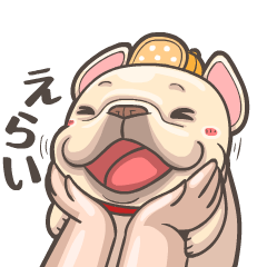 [LINEスタンプ] フレンチブルドッグPIGU-心からの笑顔