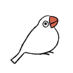 [LINEスタンプ] 文鳥っぽい小鳥のスタンプ