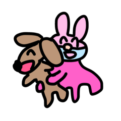 [LINEスタンプ] 狂い うさぴょん4