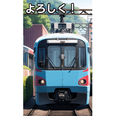 [LINEスタンプ] おしゃべり電車7