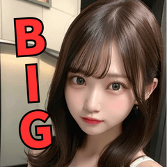 [LINEスタンプ] BIG！美しい女性の色気が溢れる日常会話