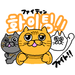 [LINEスタンプ] にゃんずのスタンプ（ハングル）