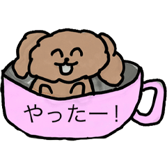 [LINEスタンプ] かわいい！ティーカッププードル