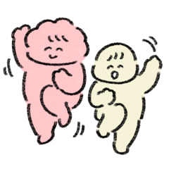 [LINEスタンプ] のんきなもっちりさん