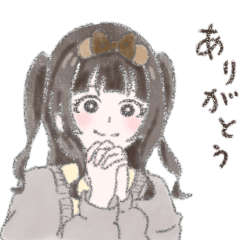 [LINEスタンプ] ゆるふわ女の子ののんびり日常スタンプ