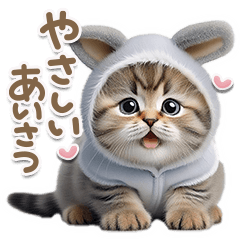 [LINEスタンプ] ねこちぃずneo★やさしい挨拶-BIG-