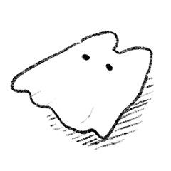 [LINEスタンプ] おばけ（ねこ）