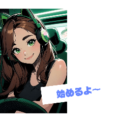 [LINEスタンプ] ゲーム配信者 さくらちゃん