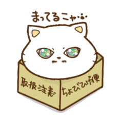 [LINEスタンプ] ちょびひげニャン